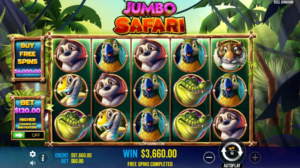 Jumbo Safari Feature Game