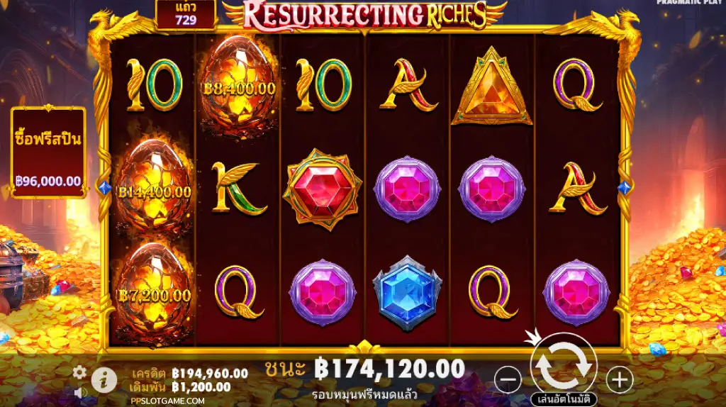 how to play resurrecting riches slot